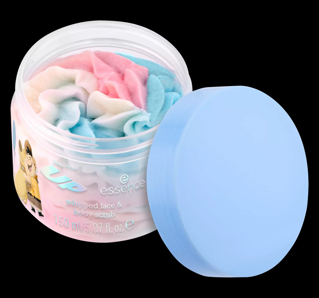 Scrub për fytyrë dhe trup, Essence, Disney Pixar Up Whipped, 150 ml