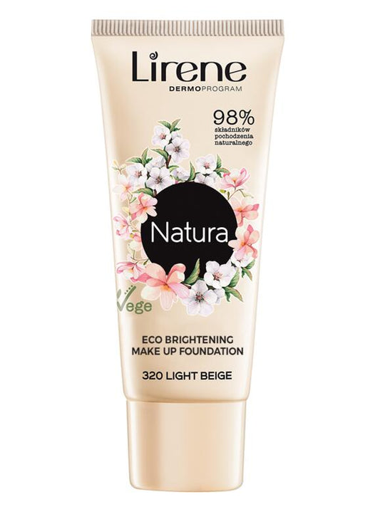 Pudër e lëngshme Lirene Natura Eco 320 bezhë e lehtë, 30ml