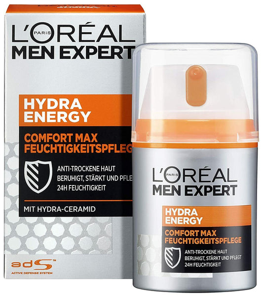 Krem për fytyrë Loreal Men Hydra Energy Comfort Max, 50 ml