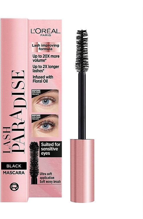 Maskarë për qerpikë Loreal Paris Lash Paradise, Black, 6.4 ml