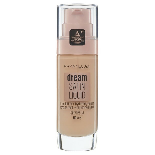 Pudër e lëngshme Maybelline Dream Satin Perfection nr. 10 Fildishi, 30 ml