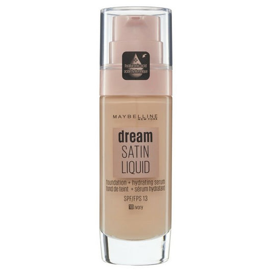 Pudër e lëngshme Maybelline Dream Satin Perfection no. 10 Ivory, 30 ml