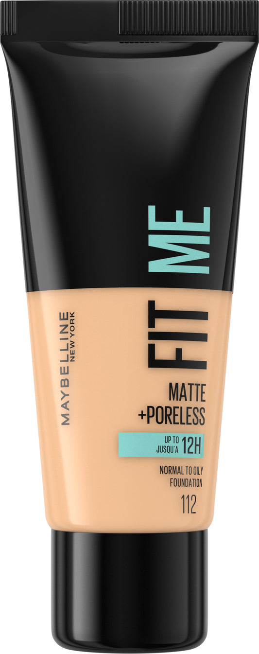 Krem pudër Maybelline Fit Me, Matte+Poreless, nr.112, 30ml