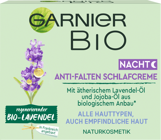 Krem për fytyrën Garnier Bio Lavender Anti-Rrudhë, 50 ml