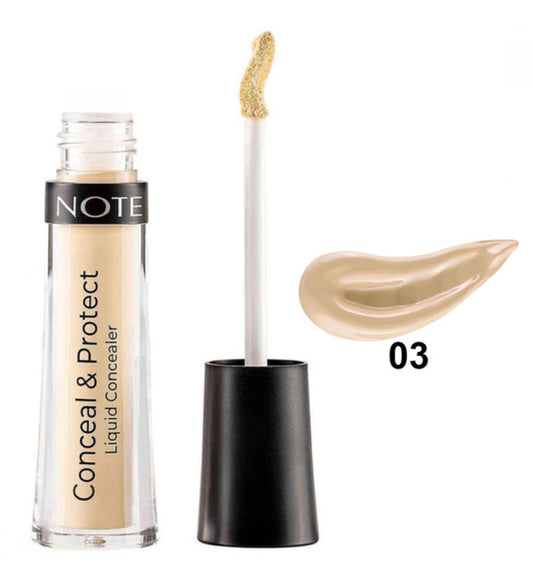 Korrektor për grim Note Conceal&amp; Protect, no. 03 soft sand, 4.5 ml