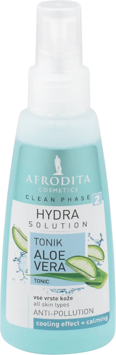 Tonik për fytyrë Afrodita Clean Phase Aloe Vera, 100 ml