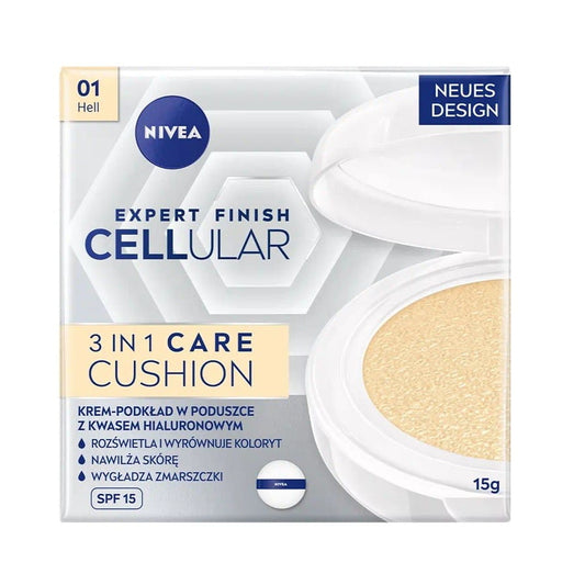 Крем со боја за лице Nivea Hyaluron Cellular Filler 3in1, 15 ml