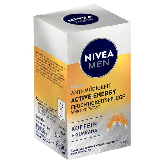 Крем за лице Nivea Men Active Energy Навлажнувачки крем Кофеин, 50ml