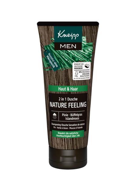 Шампо dushi Kneipp 2n1 Nature Feeling Men, 200 ml