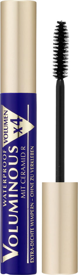 Maskarë për qerpikë L'oreal Paris, Volluminous X4 Waterproof Mit Ceramid R, E zezë, 7.5ml