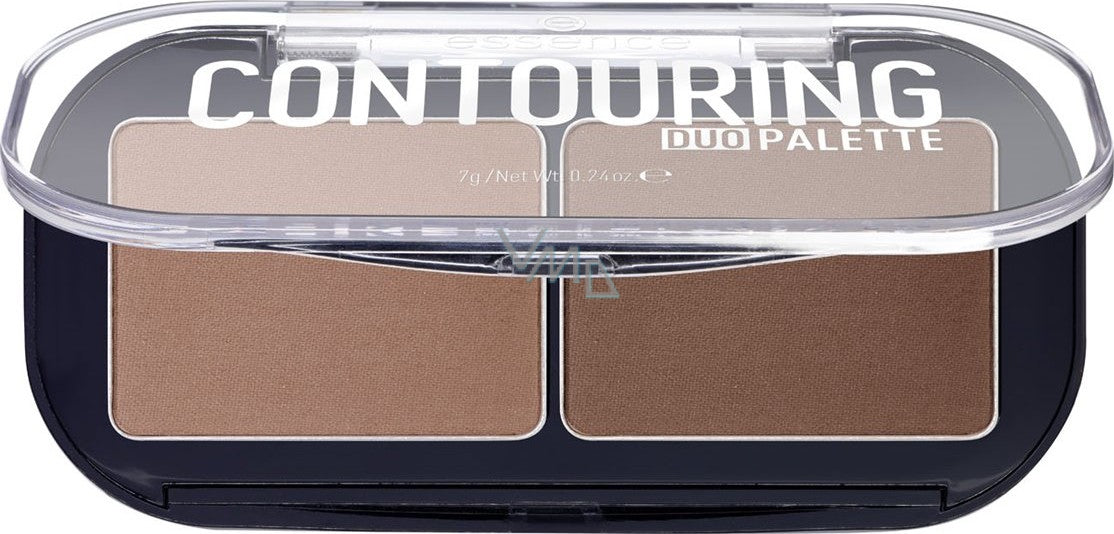 Konturë e thatë Essence, Contoruing Duo Palette, 20 Lëkurë e errët, 7g