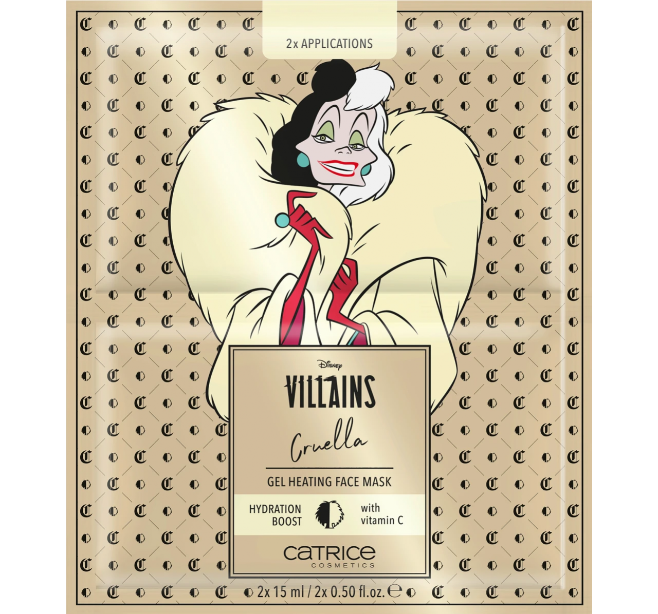 Маска за лице Catrice Disney Villains Cruella бр.20 Модерна, 30 мл