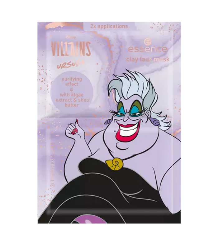 Maskë për fytyrën me argjilë Essence Disney Villains Ursula, 20 ml