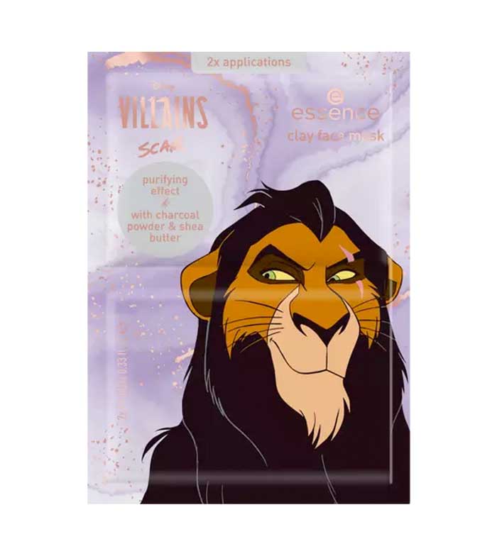 Maskë për fytyrë me argjilë Essence Disney Villains Scar, 20 ml