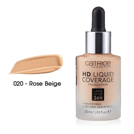 Krem pudër Catrice HD Liquid Coverage, 020 Rose Beige 30 ml, woman