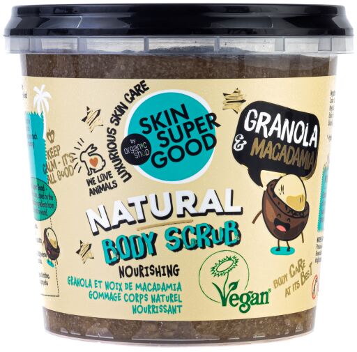 Skrab për trup Organic Shop Natyral Scrub Trupi Granola &amp; Macadamia, 360ml