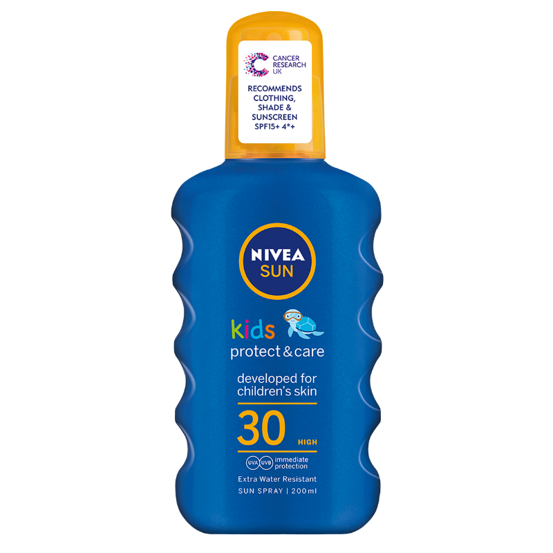 Sprej штит ndaj diellit Nivea Sun Kids Protect &amp; Care 30 SPF, 200 ml