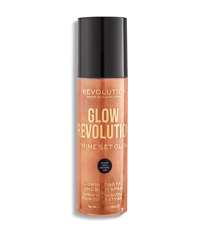 Sprej ndriçues për fytyrën dhe trup Revolution Glow Timeless Bronze, 200 ml