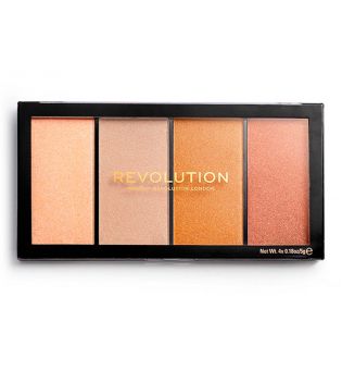 Shkëlqyes për faqe Makeup Revolution Reloaded Luster Lights Heatwave, 20g