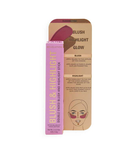 Ruzh dhe Shkëlqyes Makeup Revolution Stick, Flushing Pink, 4.3g