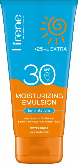 Krem mbrojtës ndaj diellit Lirene 30 SPF, 150 ml +25 ml