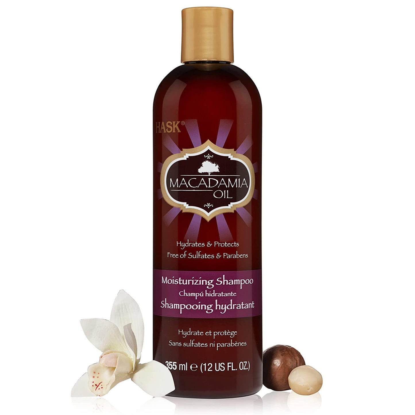 Shampon për flokë Hask Macadamia Oil Moisturizing Shampoo, 355ml