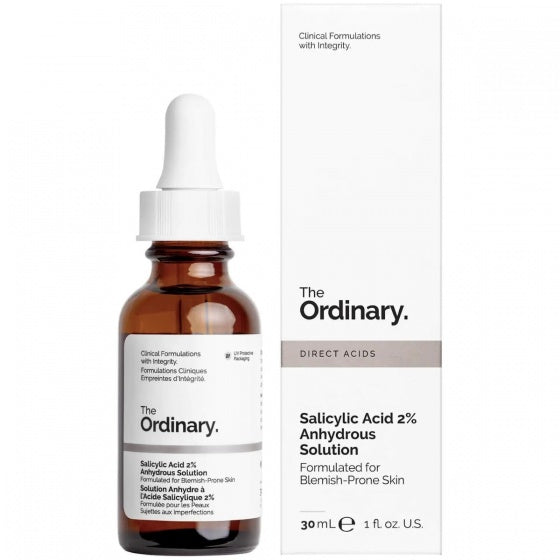 Serum lëkure The Ordinary Salicilic Acid 2% + Solution Anhydrous 30 ml