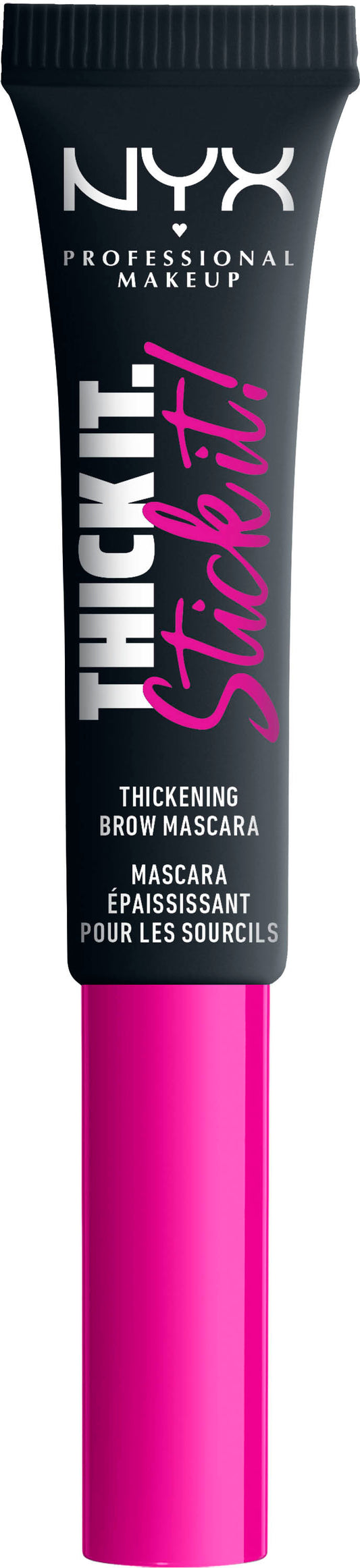 Maska për vetulla NYX Thick It Stick It, E zezë, 7 ml