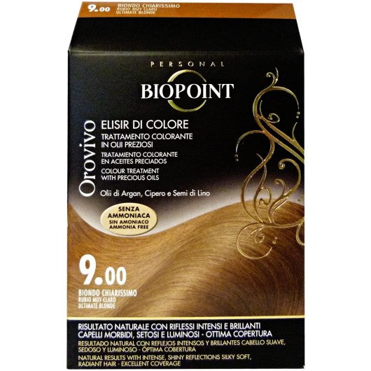 Ngjyrë për flokë Biopoint Orovivo 9.00 bionde, 100 ml