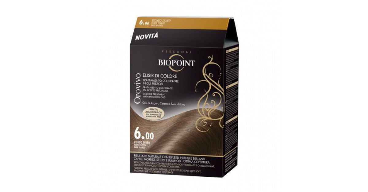 Ngjyrë за коса Biopoint Orovivo 6.00 bionde e темно, 100 ml