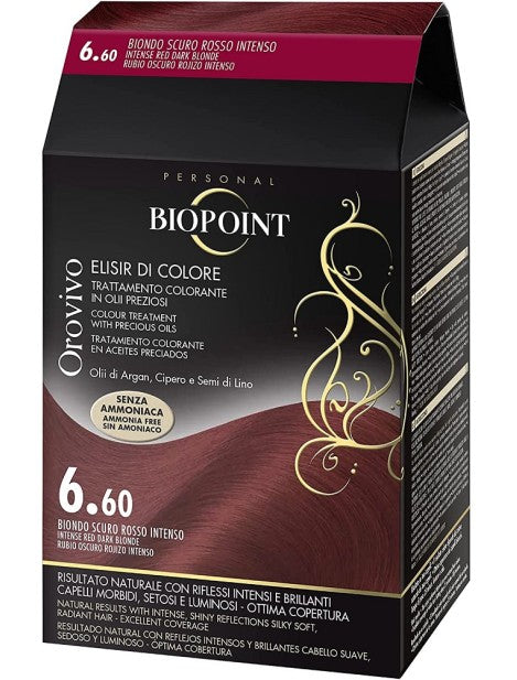 Ngjyrë за коса Biopoint Orovivo 6.60 e црвено, 100 ml