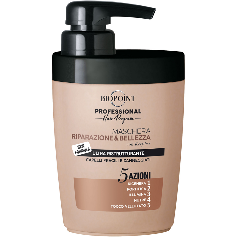 Маска за коса Biopoint Professional Maschera riparazione &amp; bellezza, 300 ml