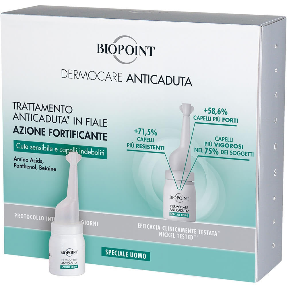 Серум за коса Biopoint Personal Dermocare Anticadura Men, 20 парчиња