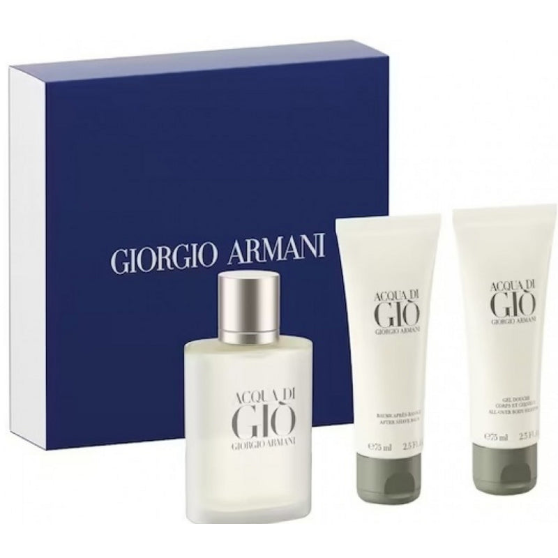 Set Emporio Armani Acqua di Gio Eau De Toilette 50 ml + xhel dushi 75 ml + losion rroje 75ml