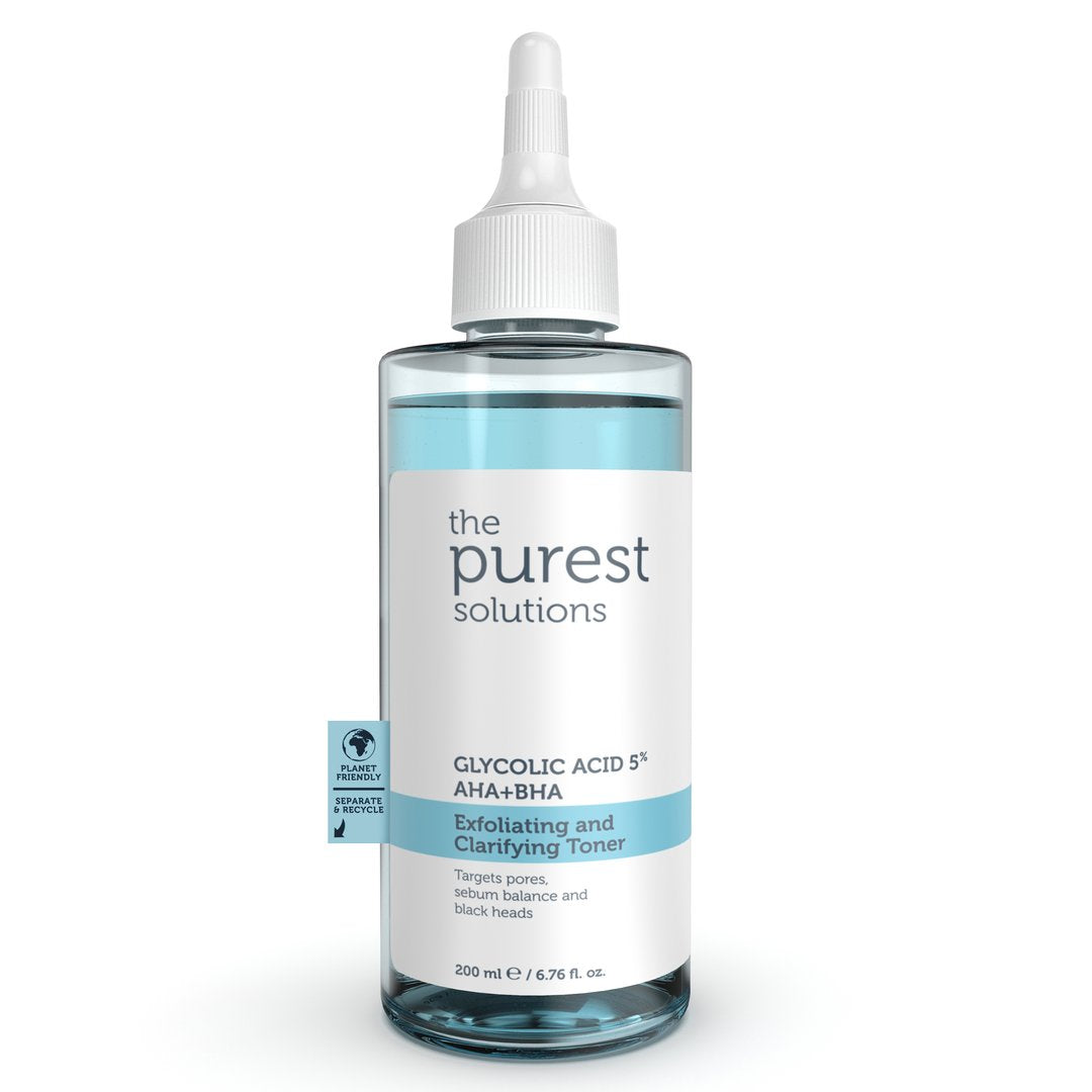 Tonik eksfoliues dhe pastrues - The Purest Solutions Acidi glikolik %5 AHA+BHA, 200 ml