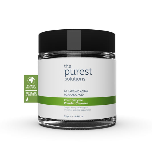 Pastrues pluhur me enzimë frutash - The Purest Solutions (%0,2 Azelaic Acid &amp; %0,2 Malic Acid), 55 gr